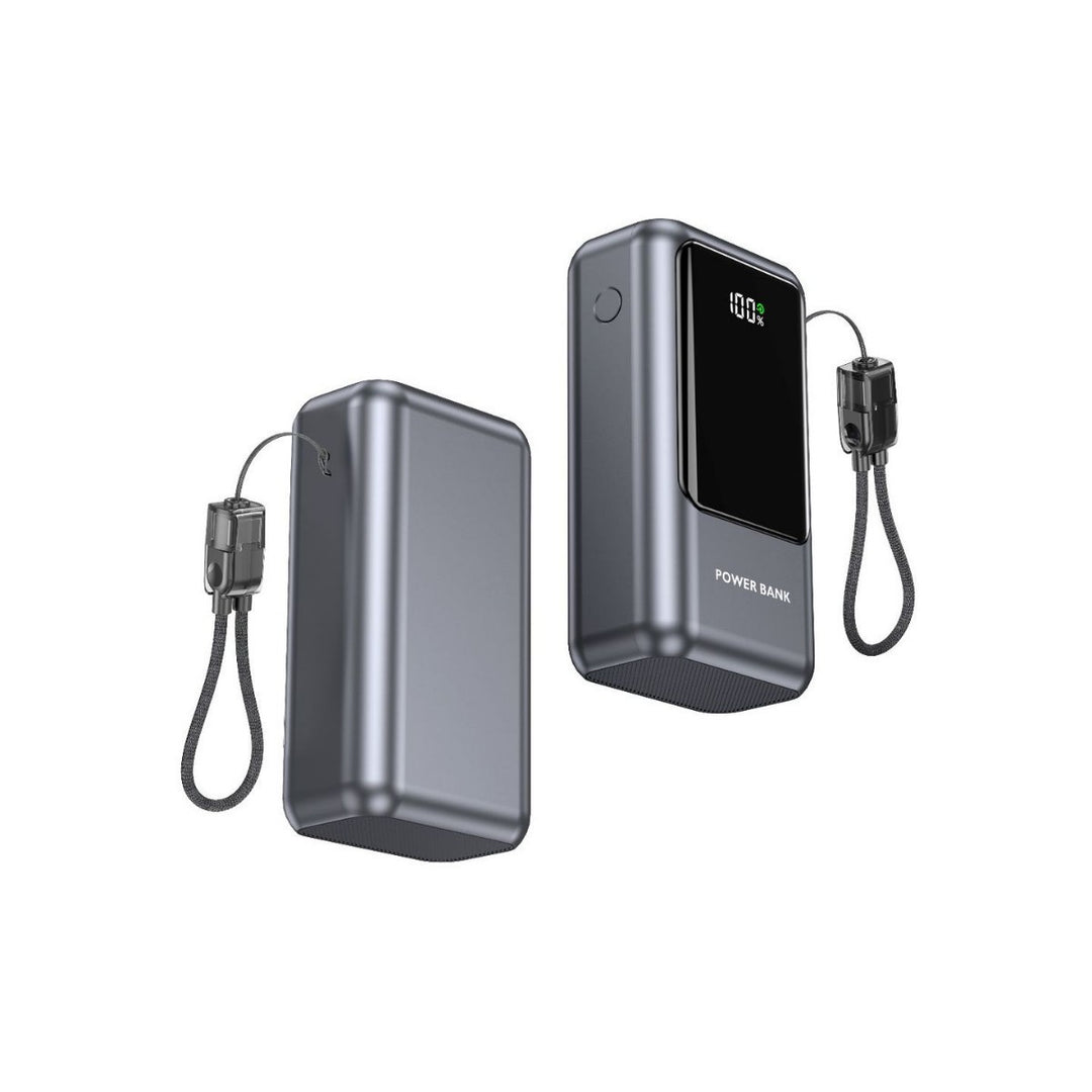 Portable power bank with digital charge indicator and compact design Bowlift
