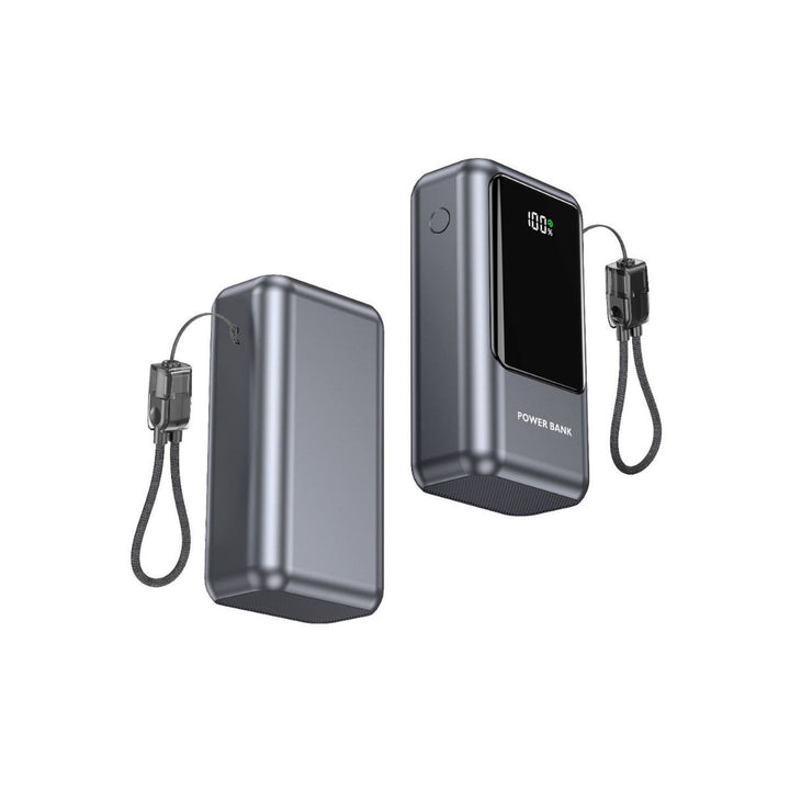 Portable power bank with digital charge indicator and compact design Bowlift
