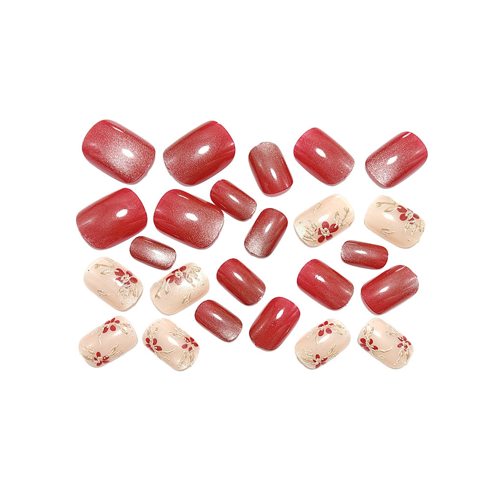 Artificial nails with luxurious floral embellishments Bowlift