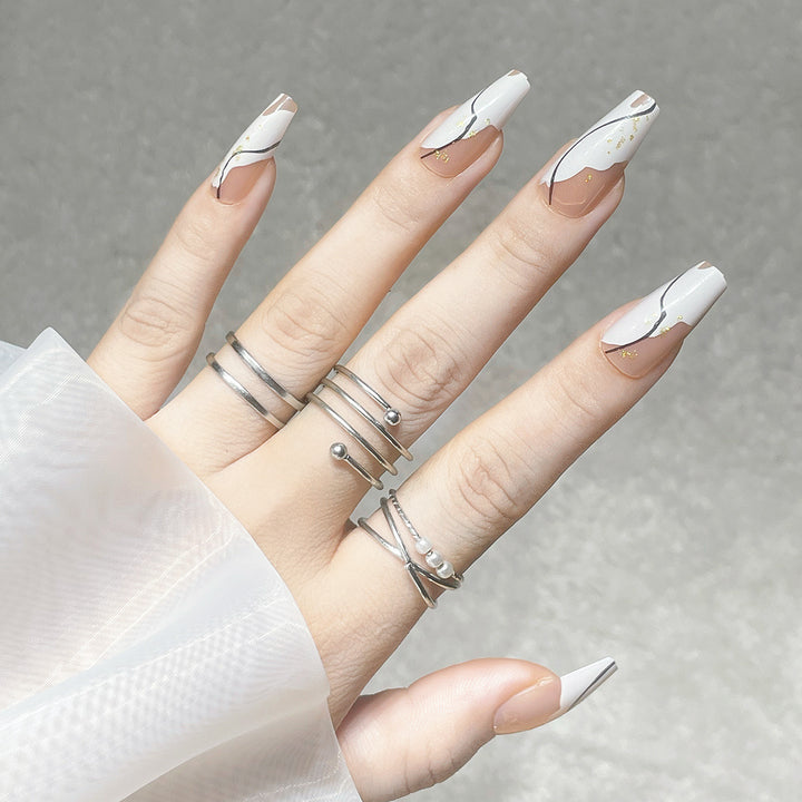 Artistic Press-On Nail Art Bowlift
