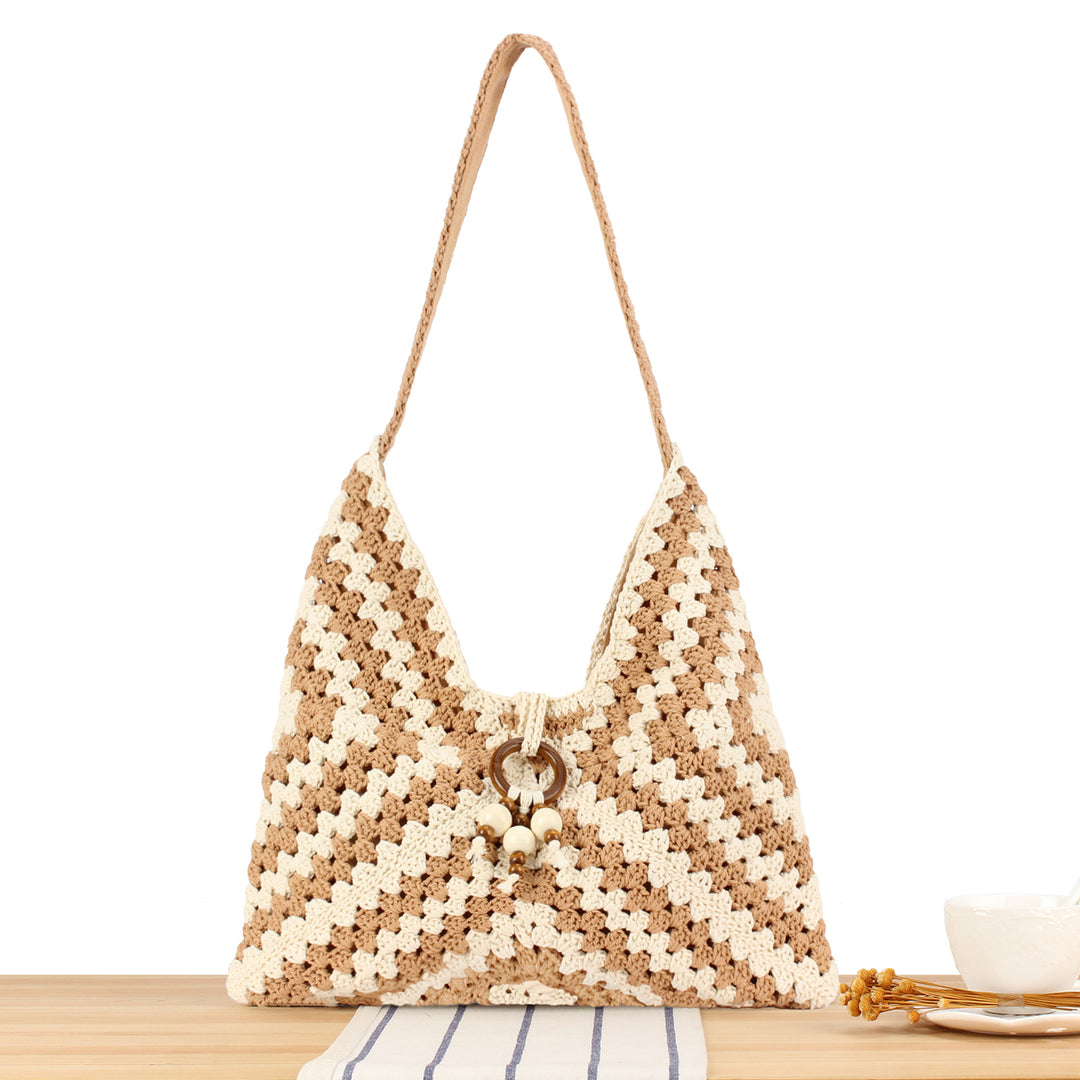 Handbag in Stylish Chevron Design Bowlift