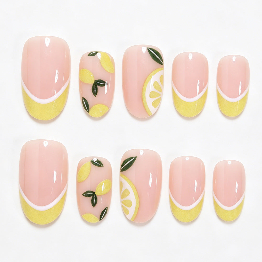 Citrus-Inspired Nail Art Design Bowlift