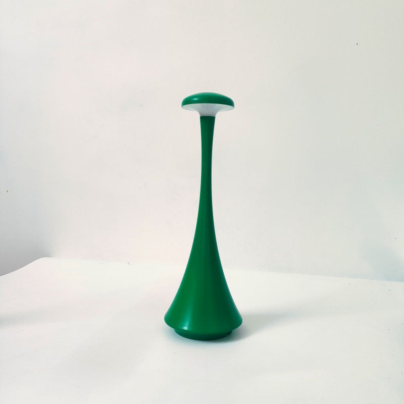 Compact rechargeable touch LED ambient desk lamp with flexible stem Bowlift