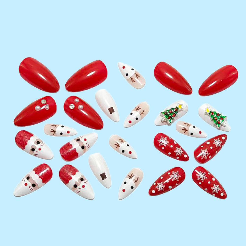Festive art nails with Christmas motifs Bowlift 1787298489