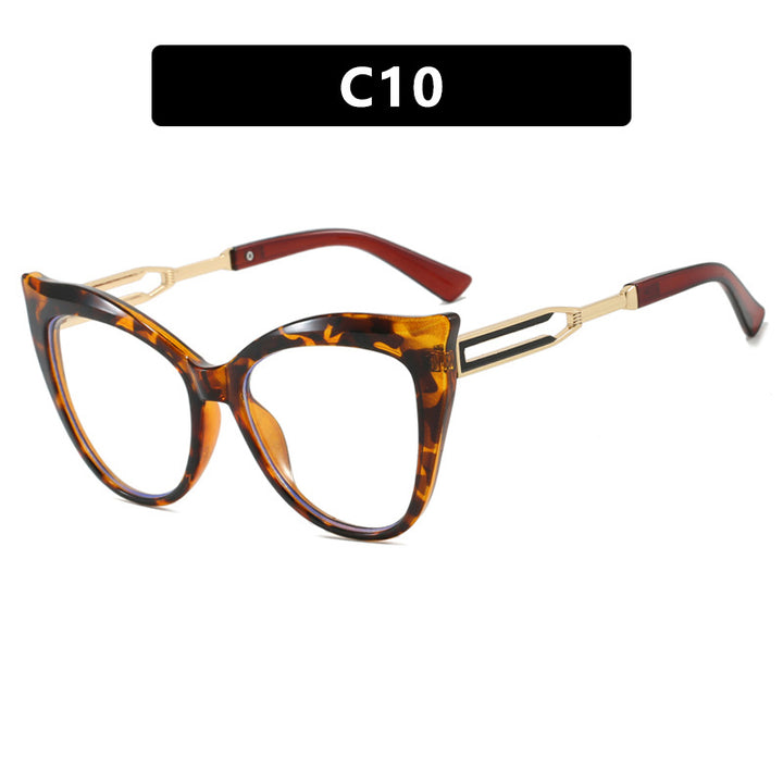 Ladies cat-eye glasses with elegant metal frame Bowlift