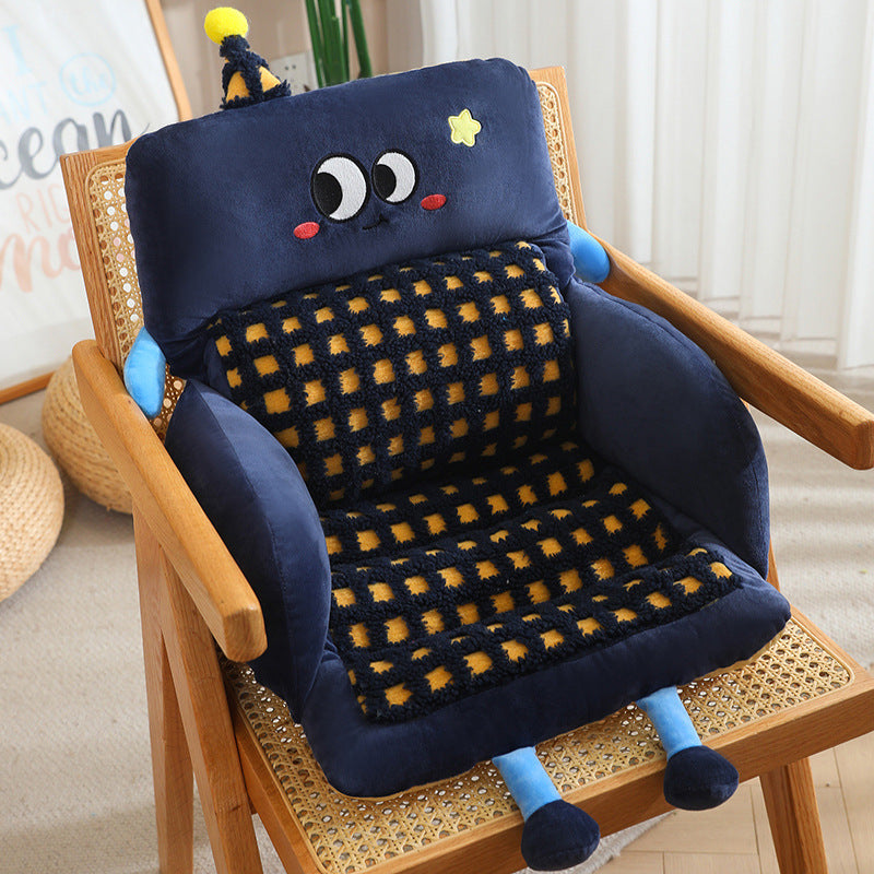 Cuddle pillow with playful face Bowlift