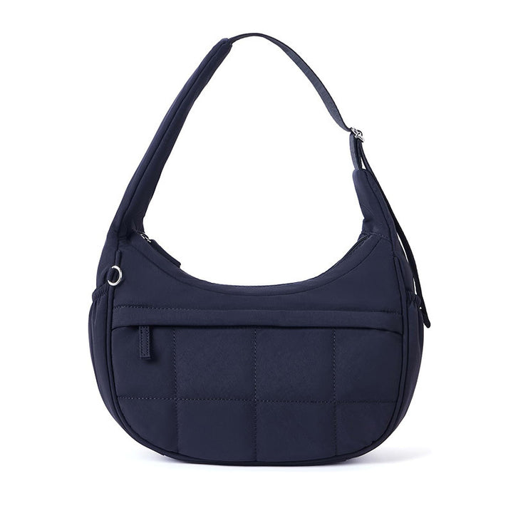 Fashionable shoulder bag with quilted surface Bowlift