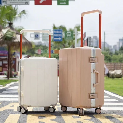 Expandable Travel Trolley Suitcase with Smooth Wheels Bowlift