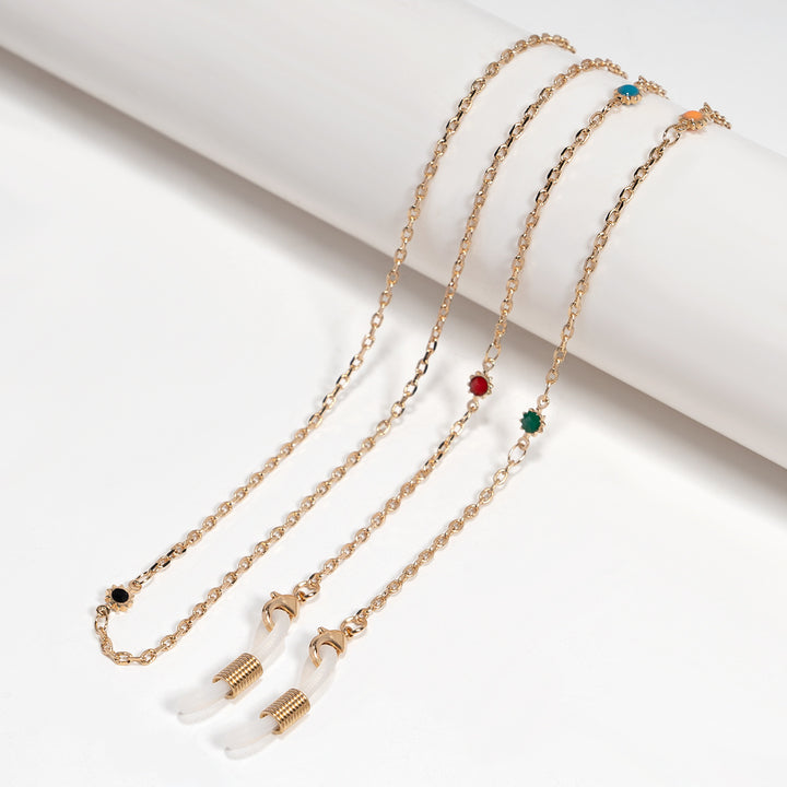 Decorative Gemstone Eyewear Chain Bowlift
