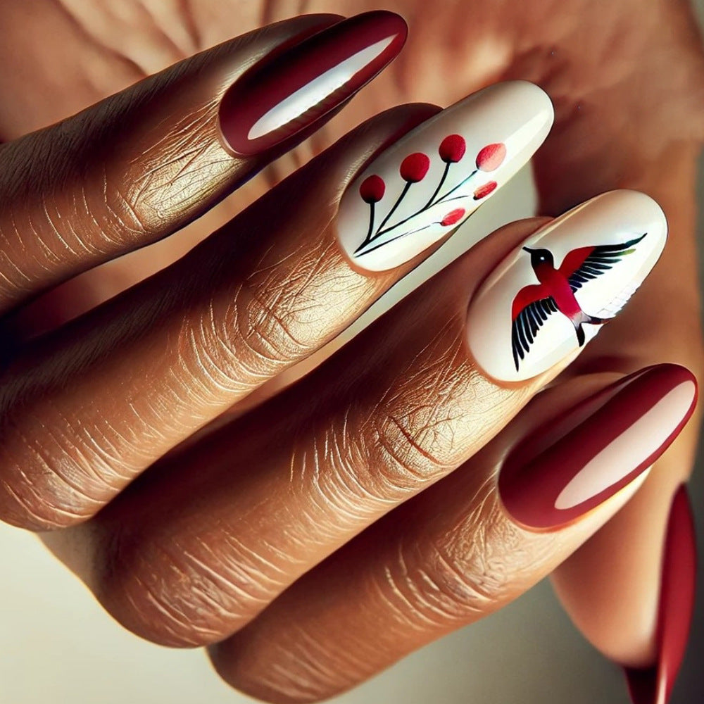 Artistic Press-On Nails Bowlift