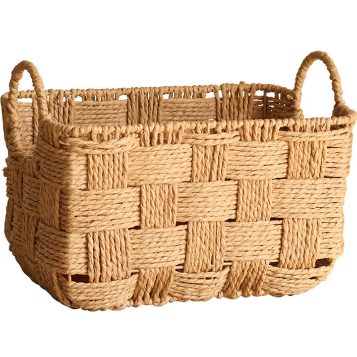 Structured storage basket made of natural material Bowlift