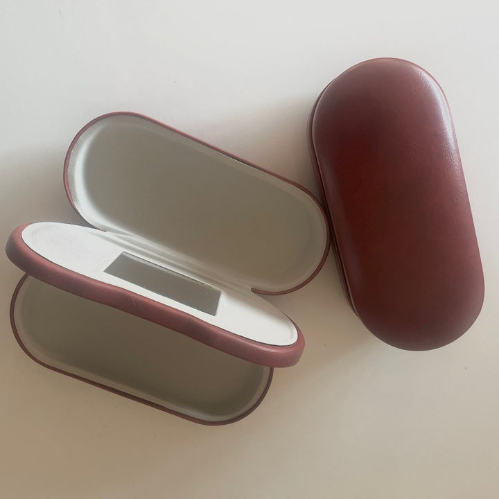 Protective Hard Shell Glasses Case with Plush Lined Interior and Snap Hinge Bowlift
