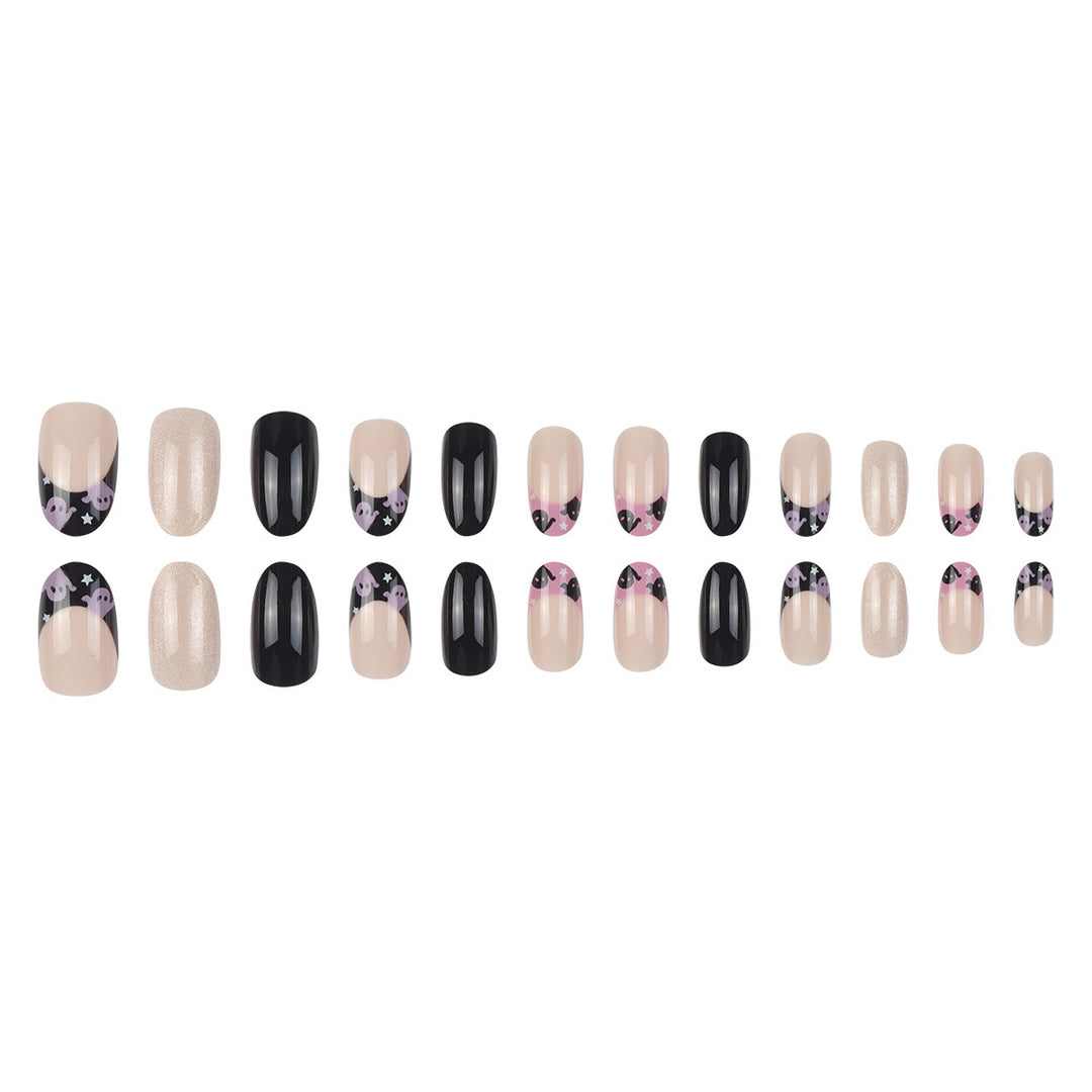 Halloween-Themed Artistic Press-On Nails Bowlift