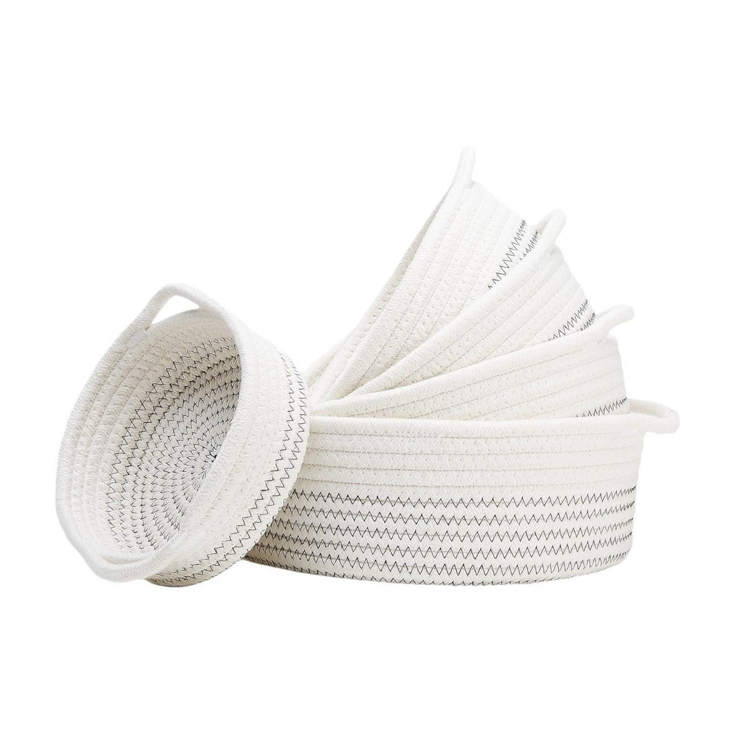 Women High-Quality Storage Basket Set made of Natural Cotton Material Bowlift