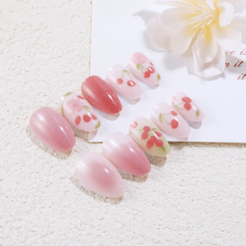 Creative Nail Art Set with Cherry Design Bowlift