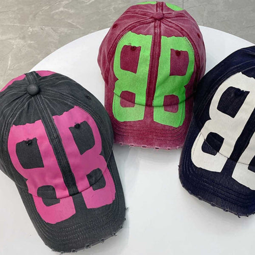 Unisex Distressed Vintage-Inspired Baseball Cap Bowlift