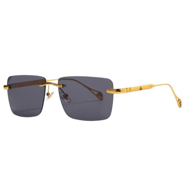 Women's fashionable square sunglasses with luxurious metal accents Bowlift