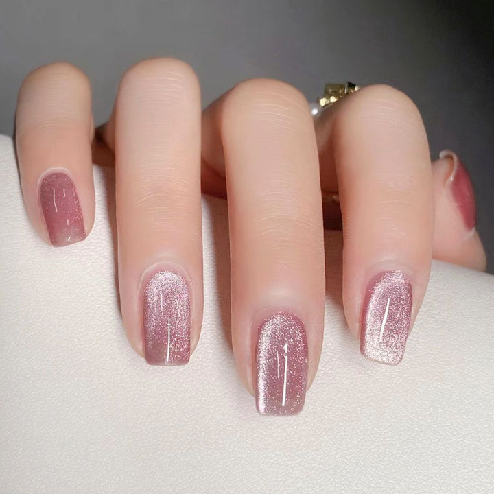 Sparkling Press-On Nail Set Bowlift