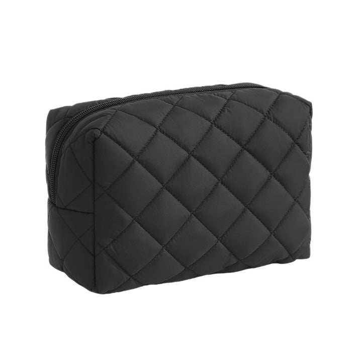 Quilted Leopard Print Makeup Case Bowlift