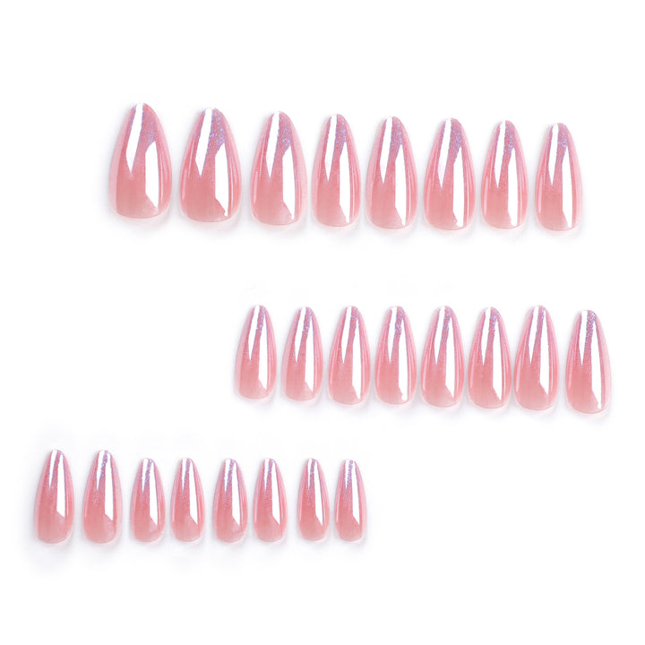 Artistic stiletto nails with glitter gradient and elegant design Bowlift
