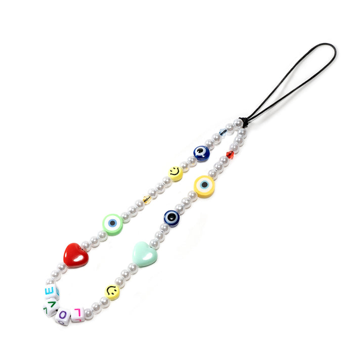 Beaded Smile Face Eyewear Chain Bowlift