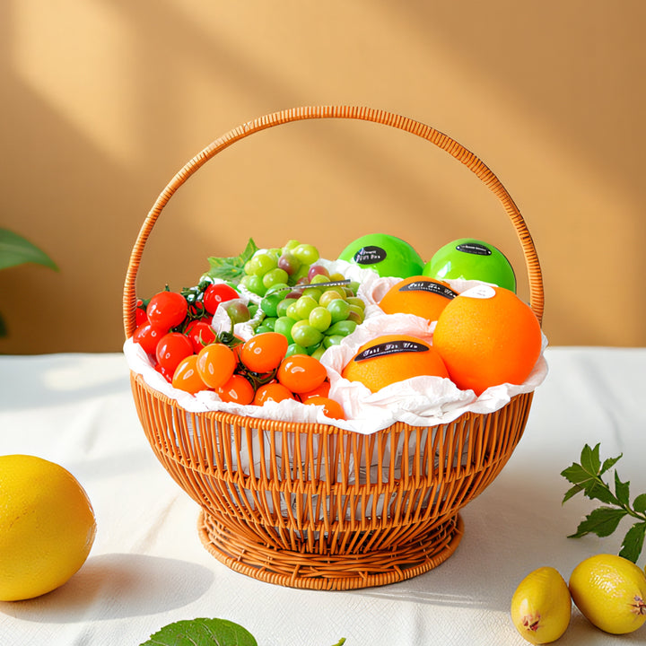 Women Handcrafted Basket with Handle Bowlift