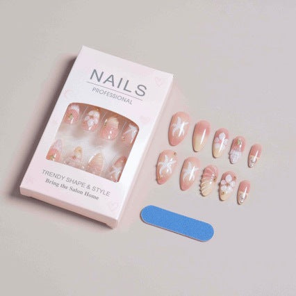 Premium Decorative Press-On Nail Set Bowlift