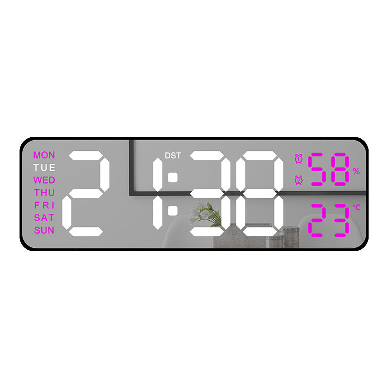 Digital Multifunctional Alarm Clock with Temperature and Hygrometer Display Bowlift