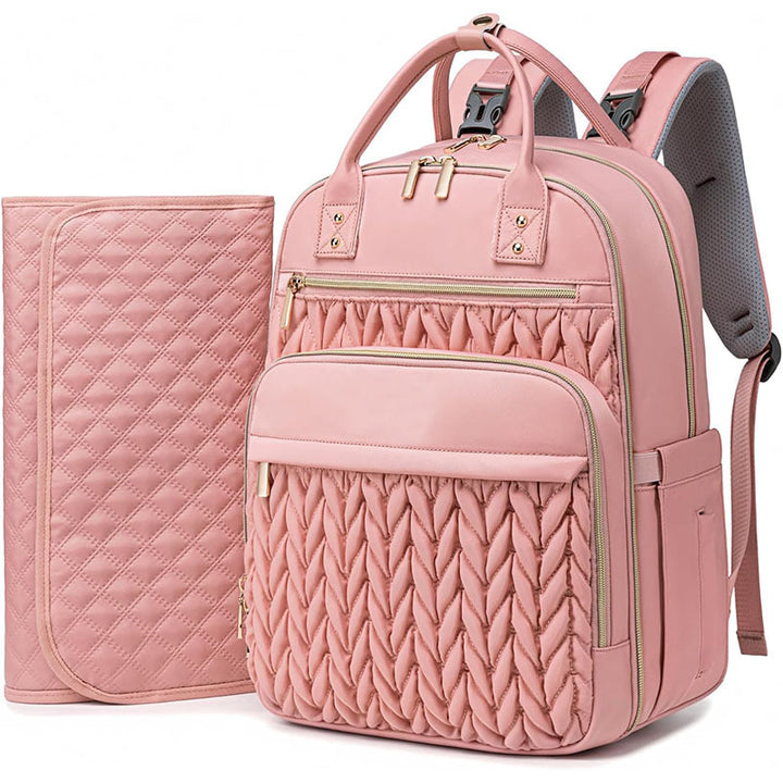 Elegant and Spacious Backpack with Textured Design Bowlift