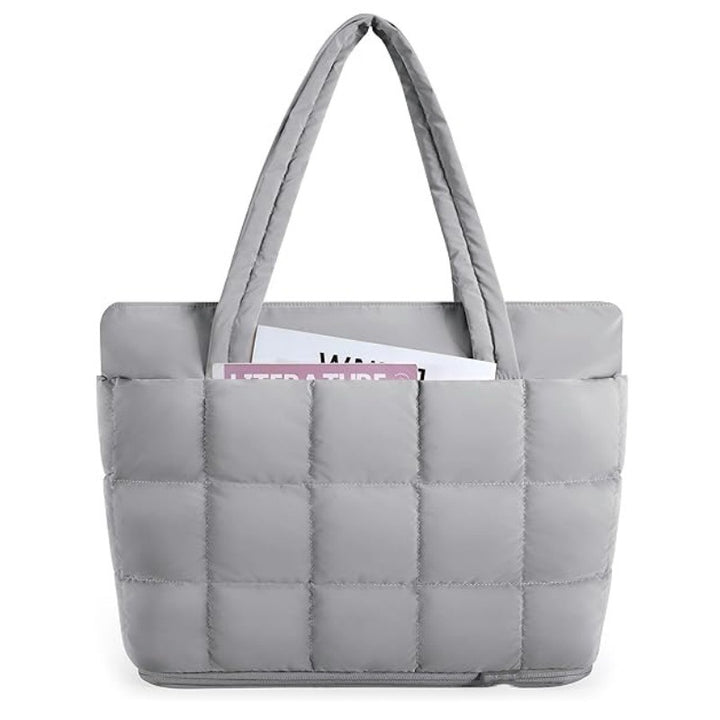 Quilted Oversized Tote Bag Bowlift