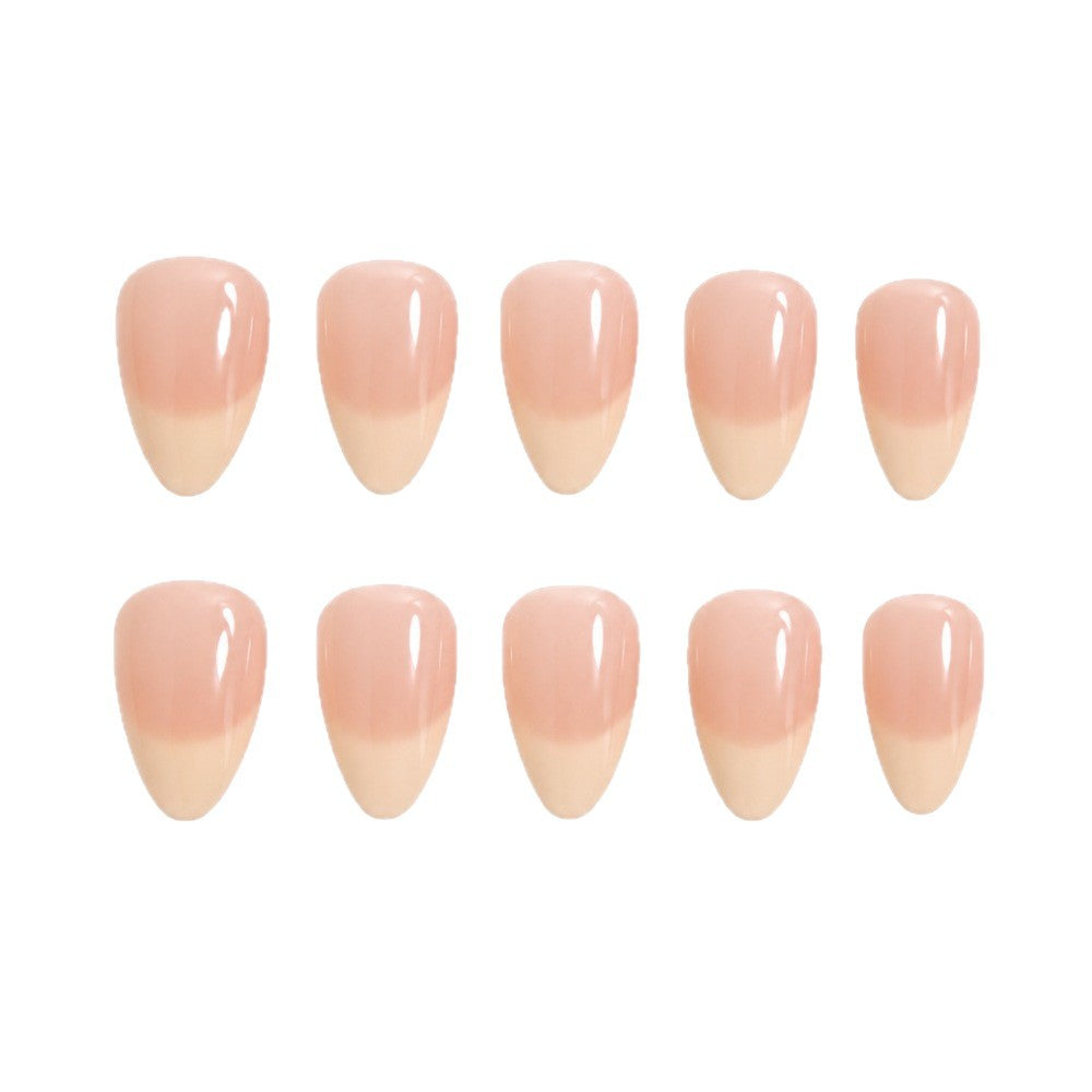 Almond-Shaped Gradient Press-On Nail Set Bowlift