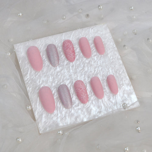 Luxurious Long-Lasting Press-On Nails Set Bowlift