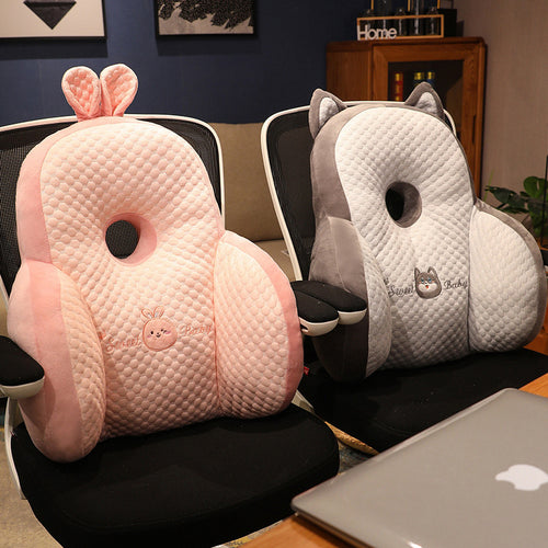 Ergonomic plush seat cushion with hole pattern Bowlift
