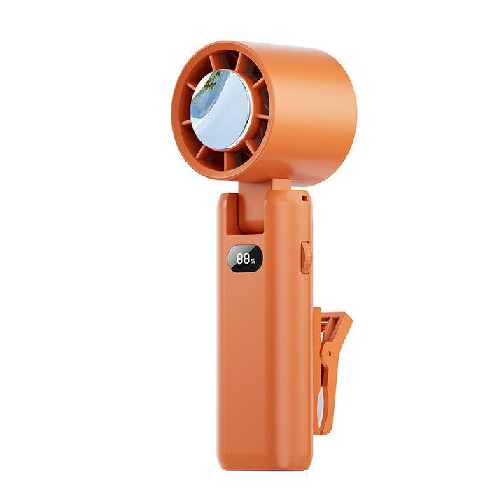 Unisex Portable Clip Fan with LED Display Bowlift