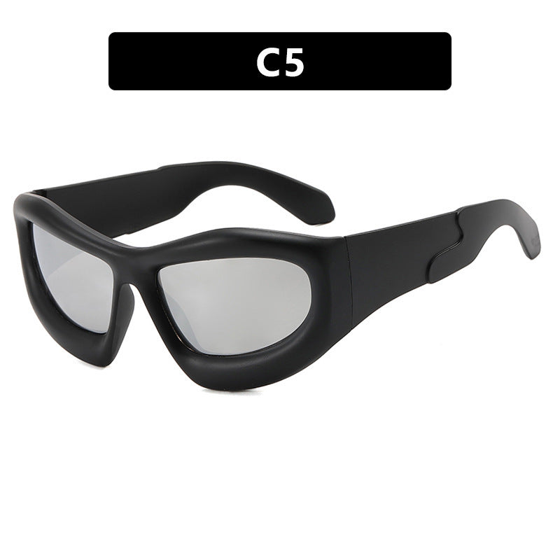 Women's Sporty Sunglasses with Futuristic Design Bowlift