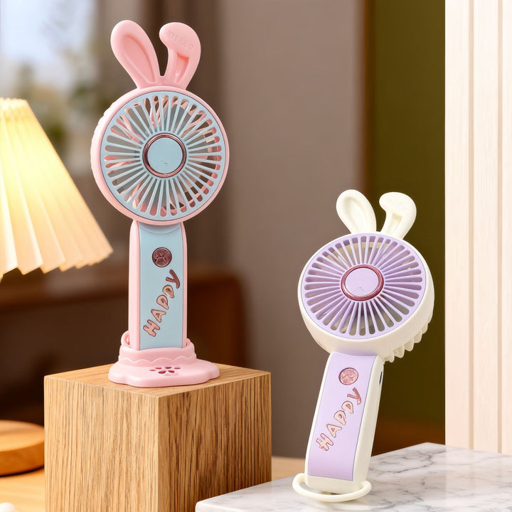 Women's portable USB handheld fan in playful animal design Bowlift