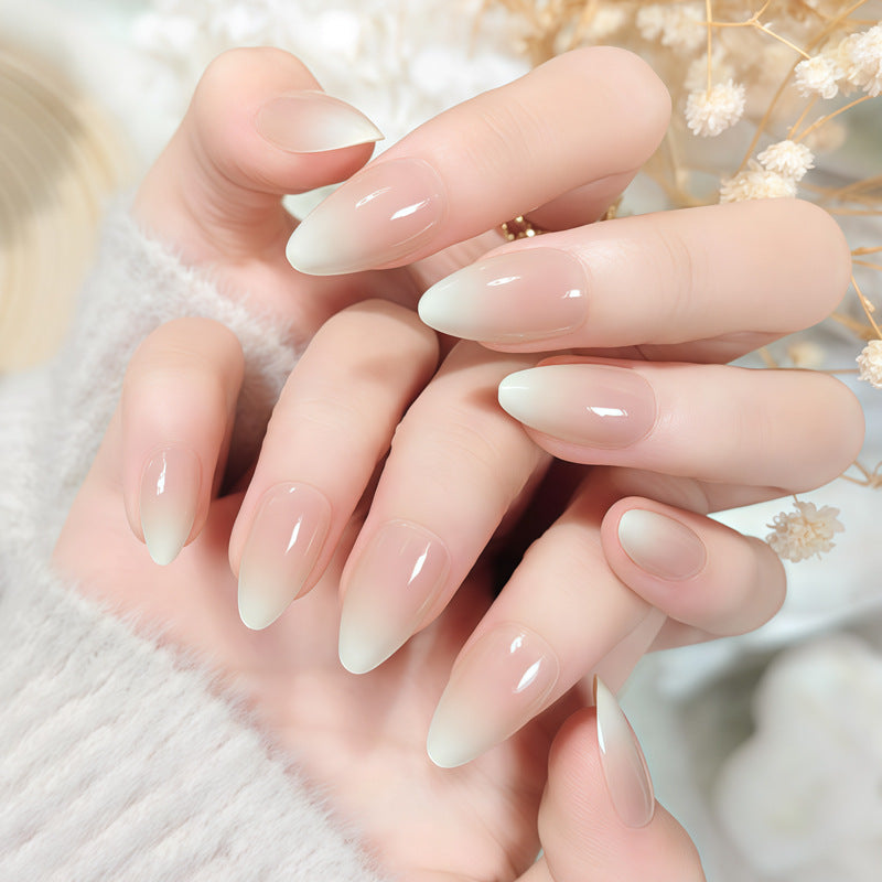Ombre Almond-Shaped Press-On Nail Set Bowlift