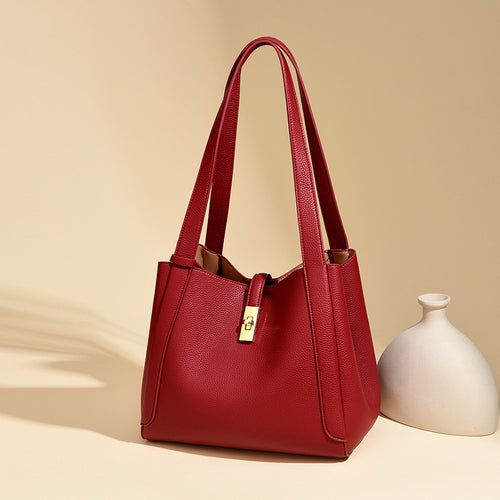 Elegant Structured Shoulder Tote Bowlift