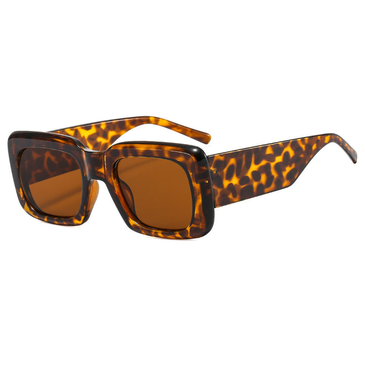 Women oversized sunglasses with square frame and transparent design Bowlift