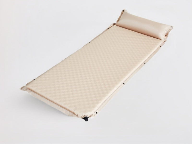 padded foldable outdoor camping mattress with built-in pillow and water-resistant Oxford fabric Bowlift