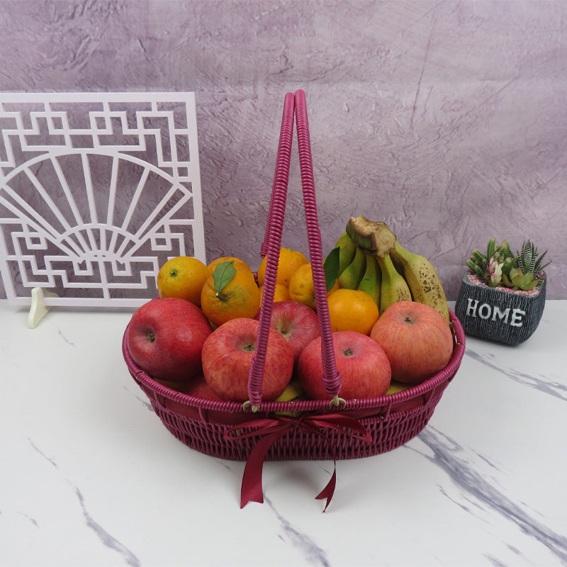 Stylish Woven Handbag Bowlift