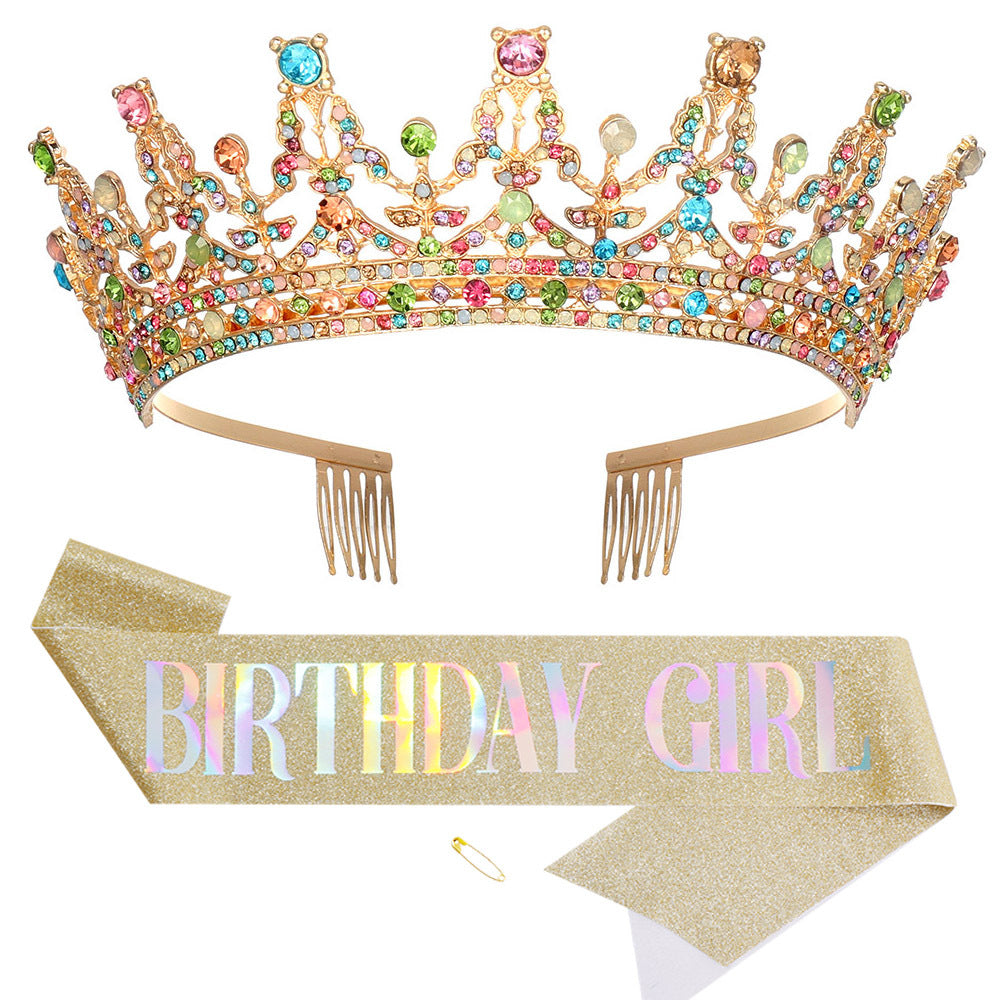 Women's Sparkling Crown and Sash Set Bowlift