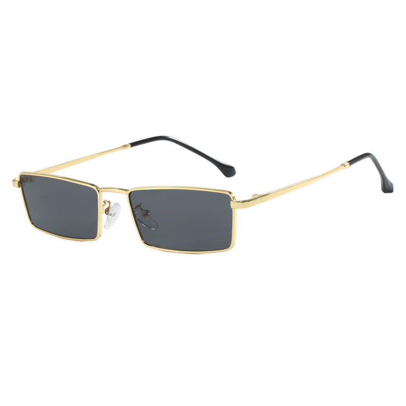 Women square sunglasses with metallic frame and comfortable nose pad Bowlift