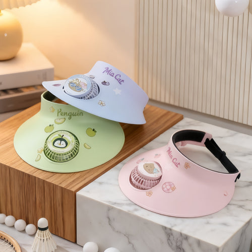 Women's Wearable Cooling Cap with Fan Bowlift