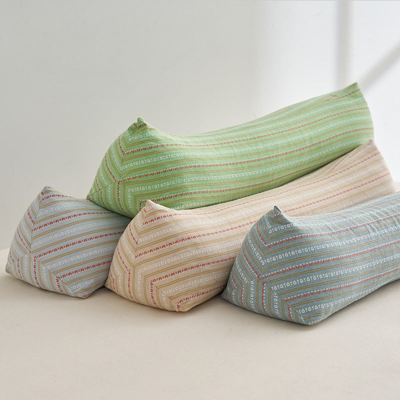 Ergonomic neck roll with stylish striped pattern Bowlift