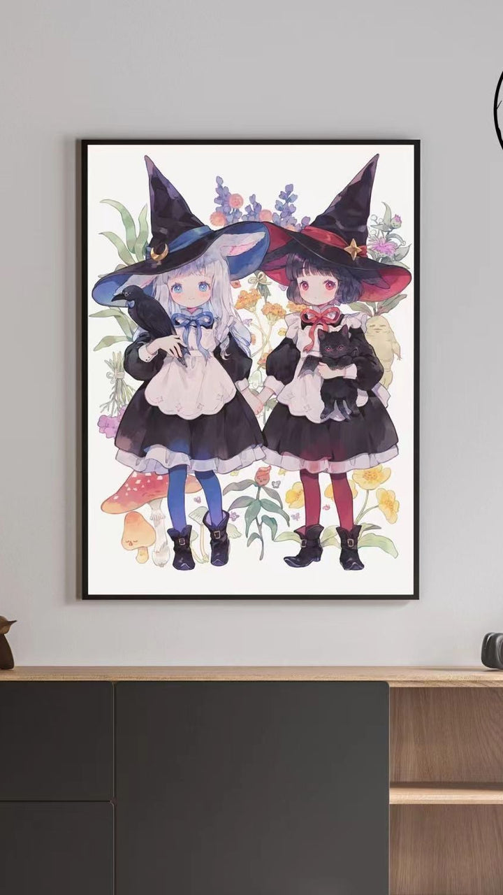 Illustrated Fantasy Character Canvas Art Print Bowlift