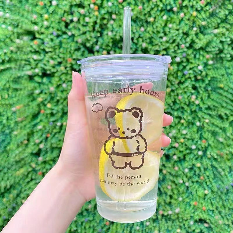 Ladies funny Tritan drinking cup with lid and straw Bowlift