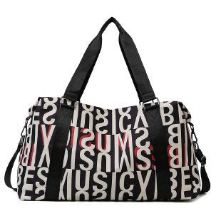 Multi-Functional Graphic Print Duffle Bag