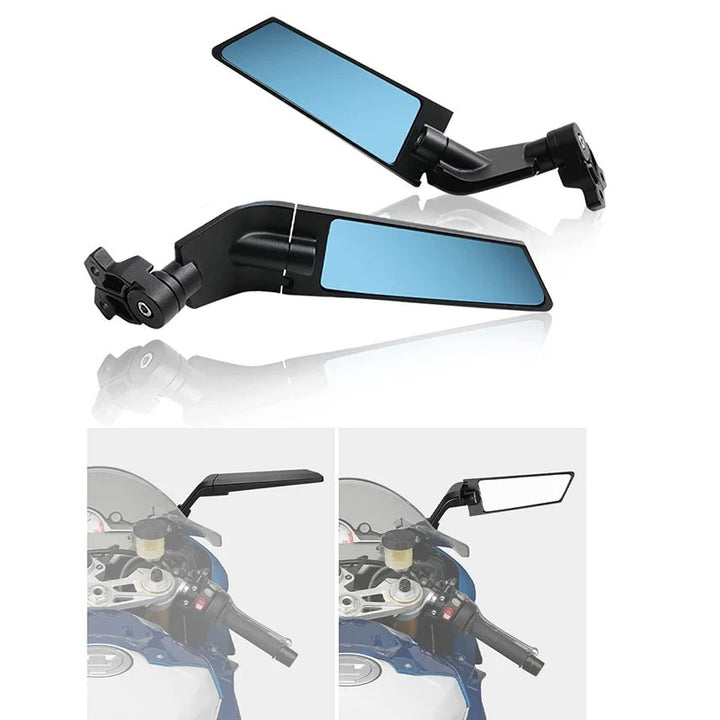 Adjustable motorcycle rearview mirrors with high-quality mounting system Bowlift