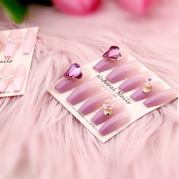 Elegant Pre-Designed Press-On Nail Set Bowlift